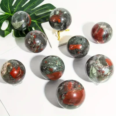 African Bloodstone Sphere Wholesale Unique Home Decorative 5
