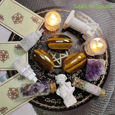Natural Tiger Eye Worry Stone Chakra Palm Stone Wholesale 2