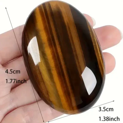 Natural Tiger Eye Worry Stone Chakra Palm Stone Wholesale 4