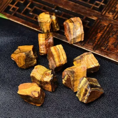 Raw Tiger Eye Quartz Stone Wholesale Meditation Home Decor 5