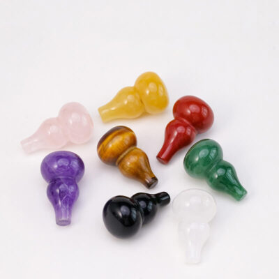 Citrine Jade Natural Crystal Gourd Carving Wholesale 8