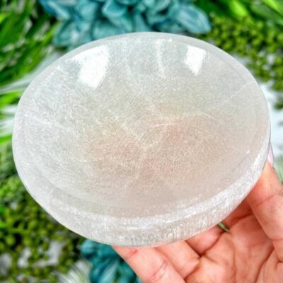 Morocco Selenite Crystal Charging Bowl for Cleanse Recharge 1