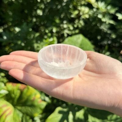 Morocco Selenite Crystal Charging Bowl for Cleanse Recharge 3
