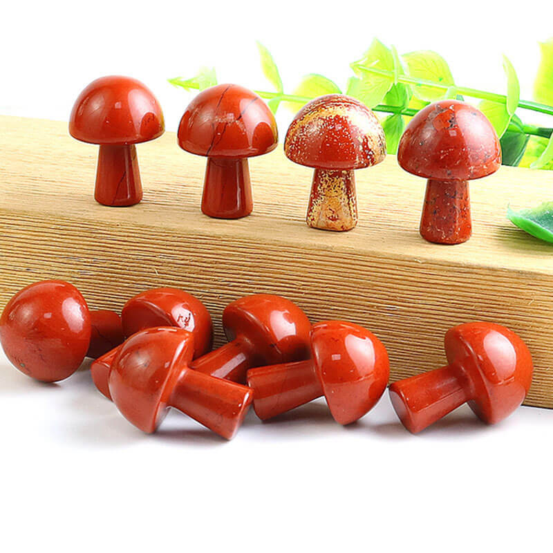 Red Jasper Mushroom Stones