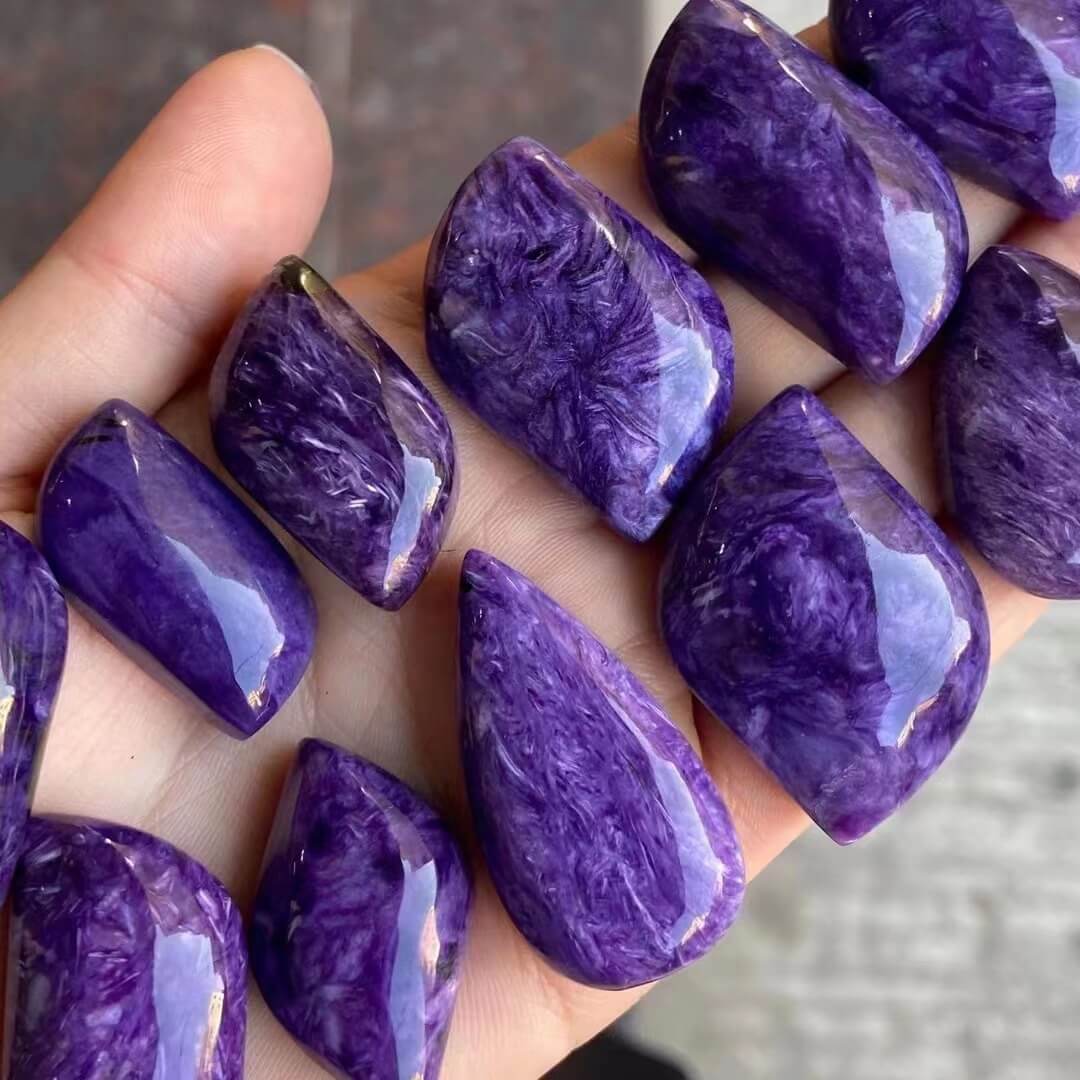 Russian Charoite Tumbled Gemstone