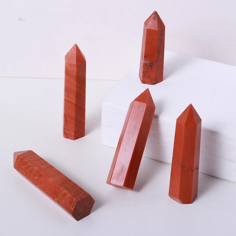 Red Jasper Point Tower Crystal