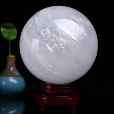 White Calcite Crystal Sphere Healing Ball - nacrystal.com