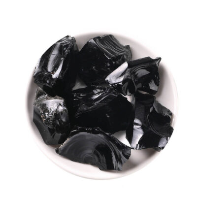 Black Obsidian Rough Stone Energy Crystal Gravel