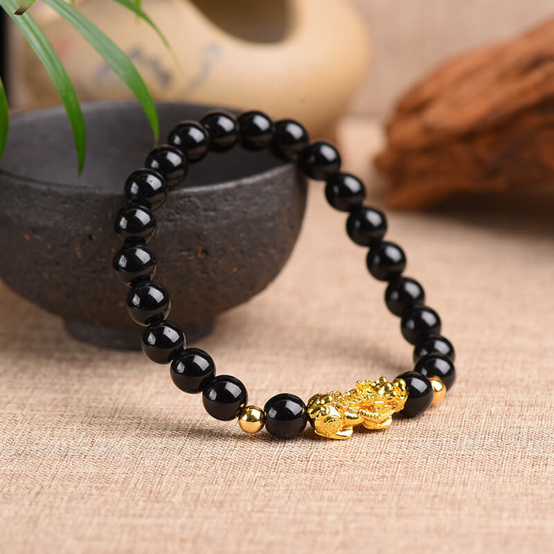 Black Obsidian Pixiu Bracelet feng Shui Wealth Bracelet Good Luck Jewelry  Feng Shui Jewelry Abundance Magnet Good Luck - Etsy