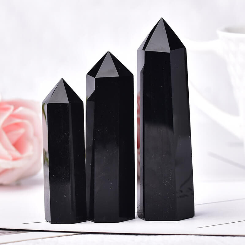 black obsidian tower point