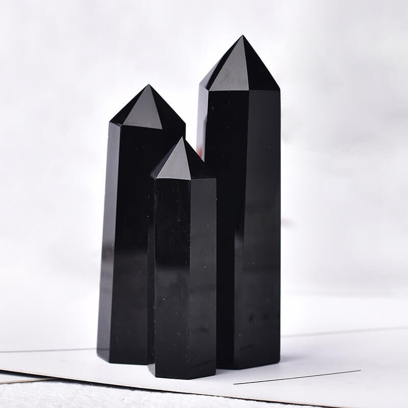 black obsidian tower point