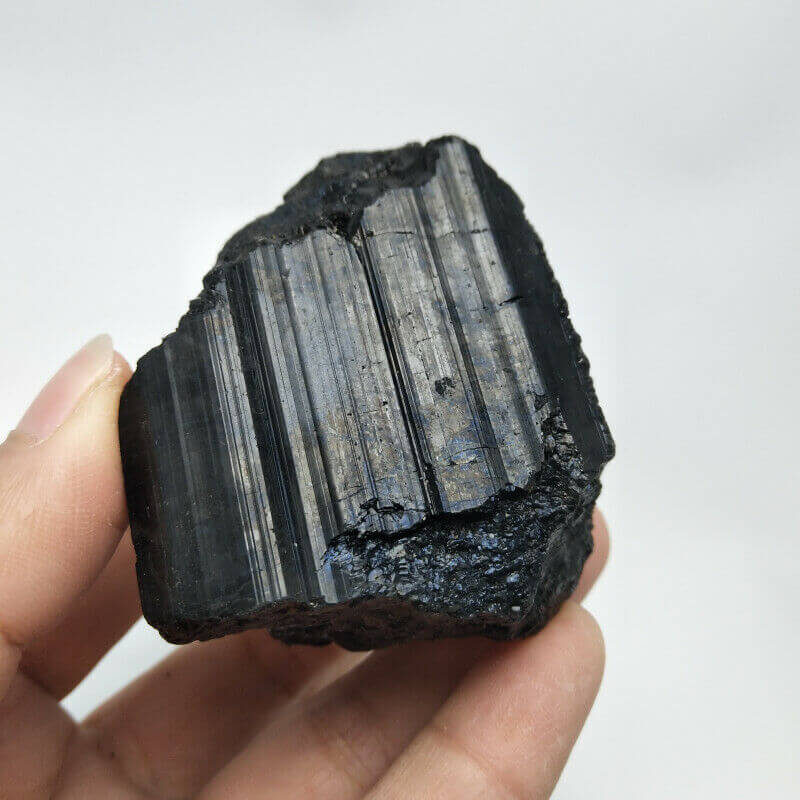 black tourmaline raw stone