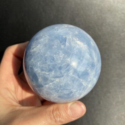 Blue Calcite Crystal Ball Healing Sphere Nacrystal Com