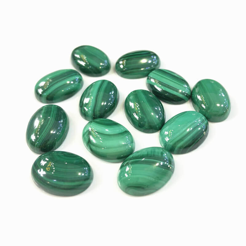 malachite oval stone