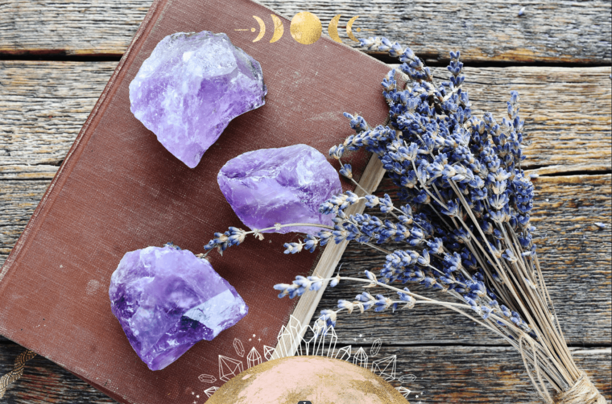 amethyst crystal and stone