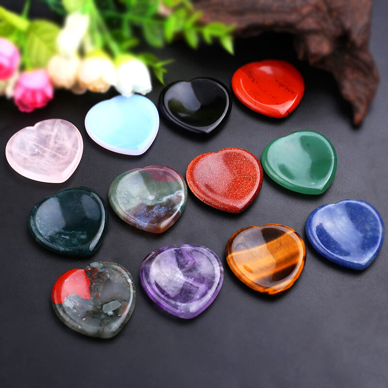 Heart Worry Stone Crystals For Worry