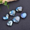Labradorite Blue Moonstone Heart Crystal Stone