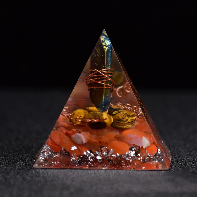 crystal pyramid stone wire wrapped