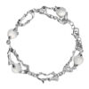 white agate bracelet beads running water