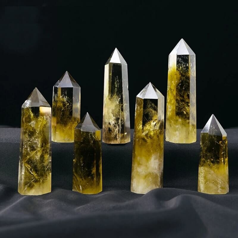 Brazil Citrine Crystal Tower Crystal Energy Stone