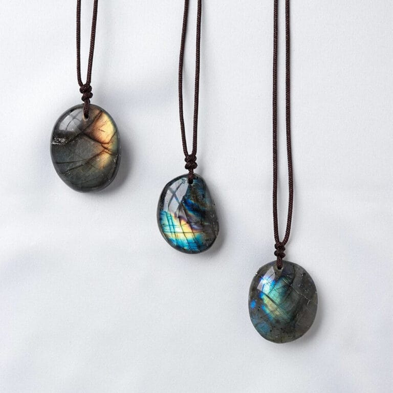 Labradorite Pendant Necklace Energy Stones
