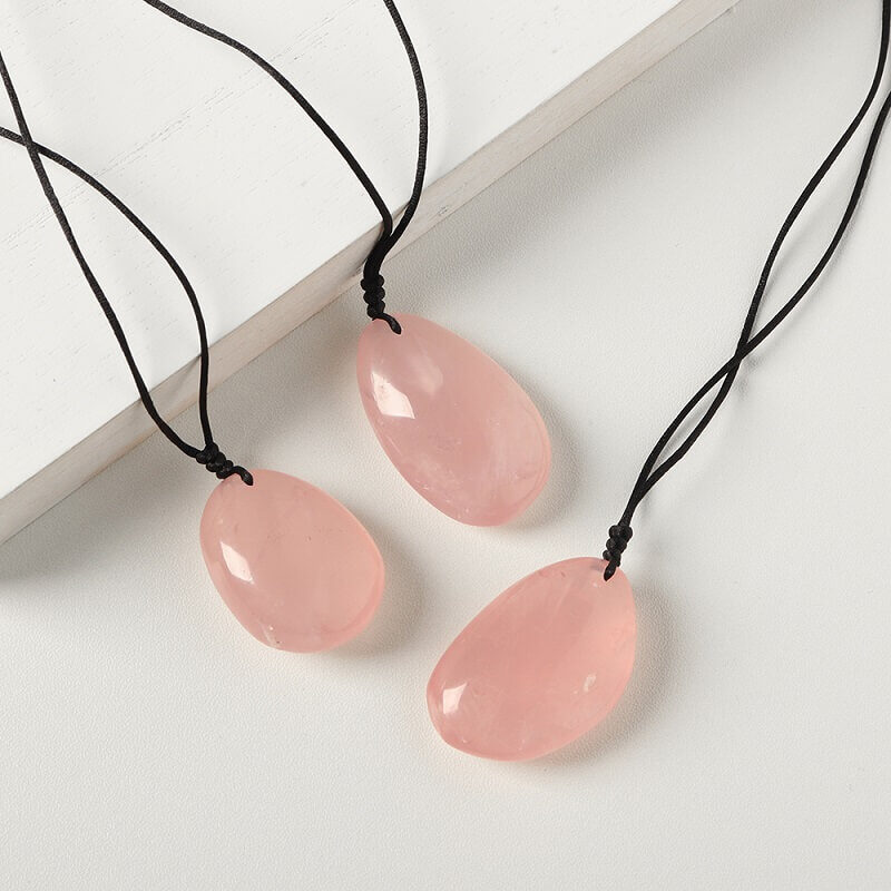 Rose Quartz Crystal Pendants For Woman Gifts