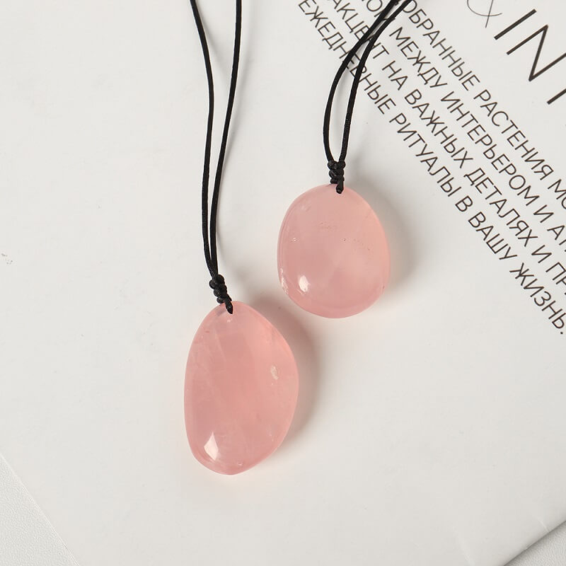 Rose Quartz Crystal Pendants For Woman Gifts
