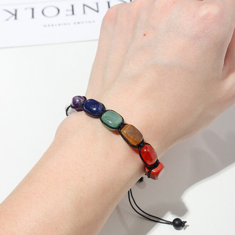 crystal bracelet 7 chakras stone