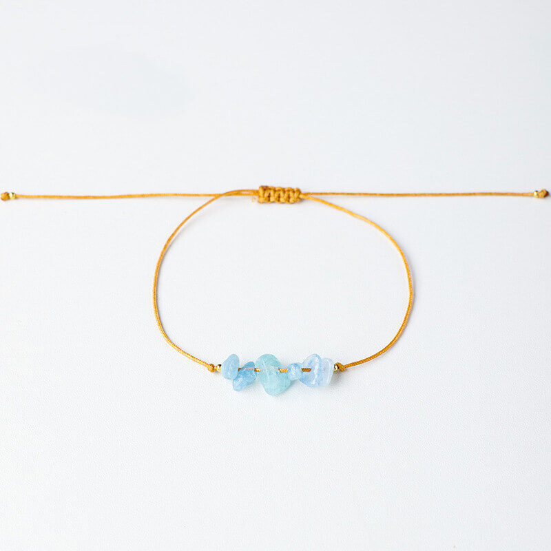 crystal bracelet chips handmade string