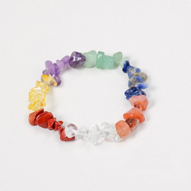 crystal bracelet chips stones