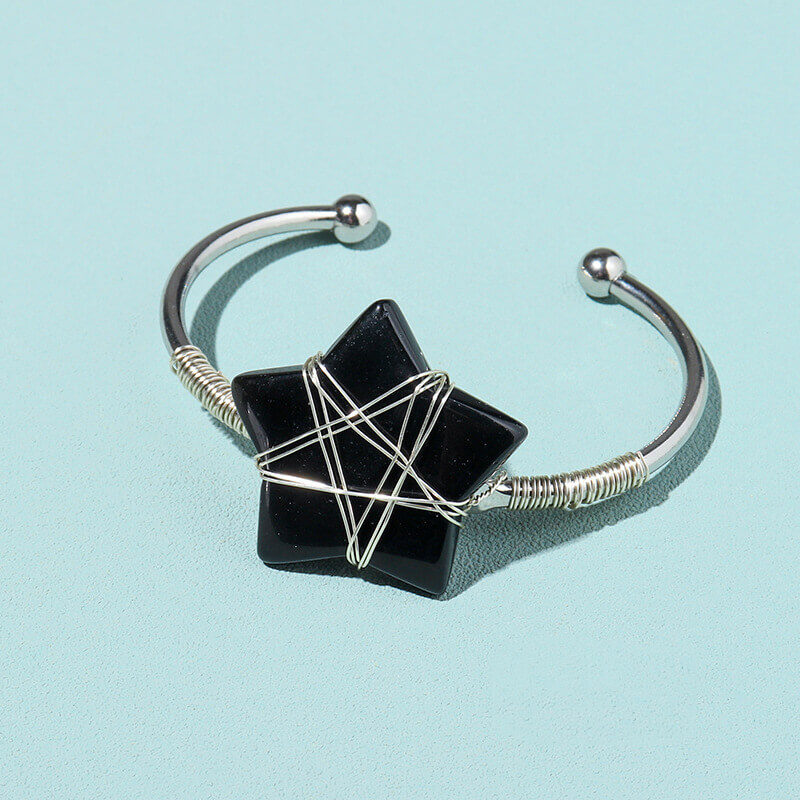 crystal bracelet star shape stone