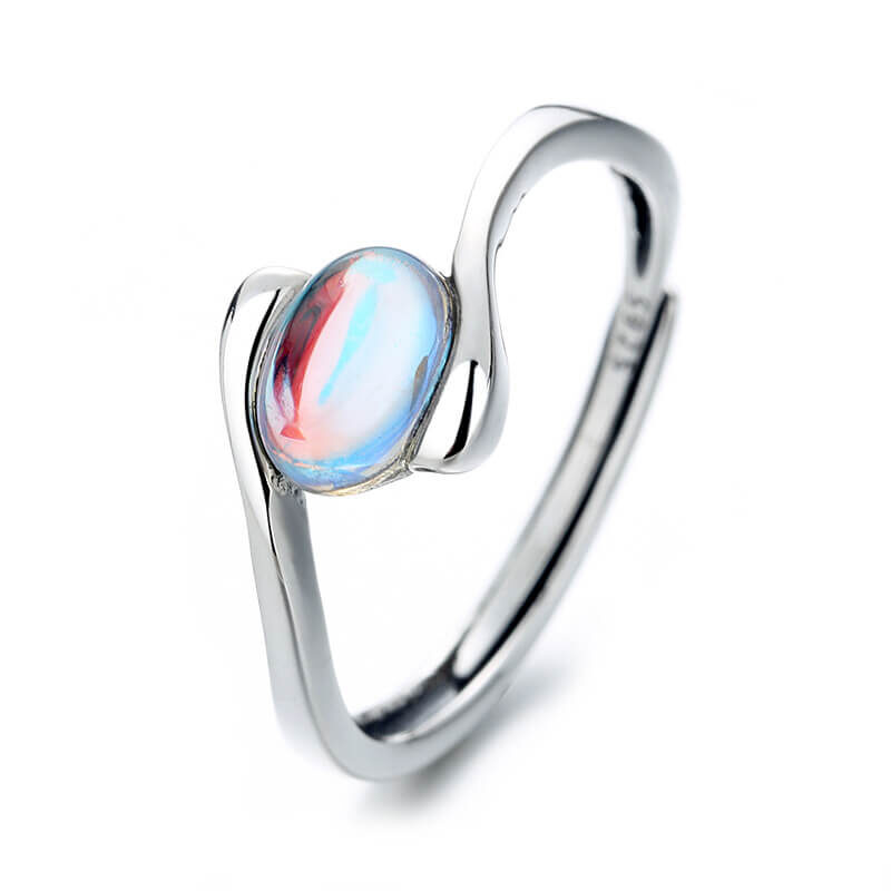 moonstone ring sterling silver
