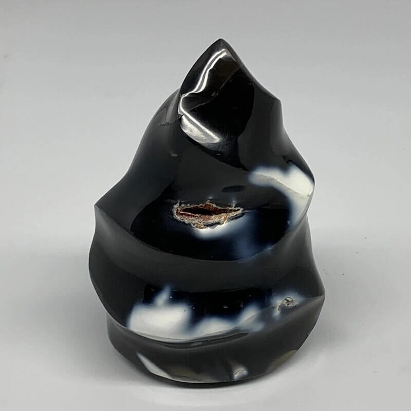 Orca Agate Flame Healing Energy Stone