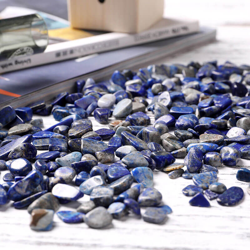 Rough Lapis Lazuli Gravel Cyan Rock Crystal