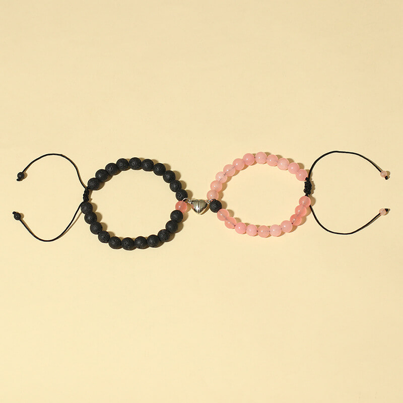 Rose Quartz Crystal Bracelet 8 mm Bead Bracelet Love Pink Jewelry Gift For  Her | eBay