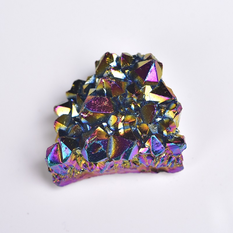 Aura Titanium Quartz Crystal Cluster