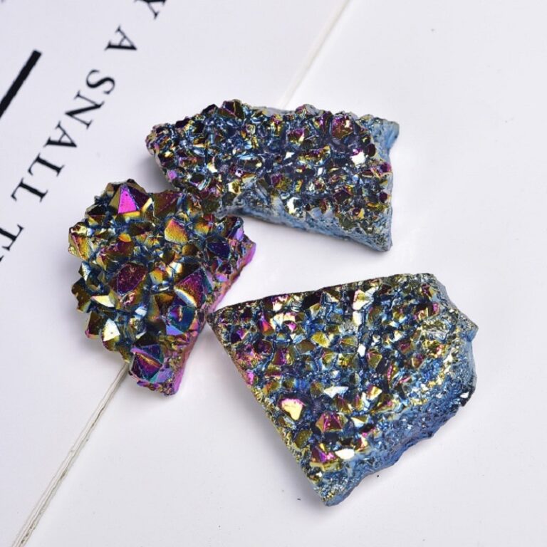 Aura Titanium Quartz Crystal Cluster