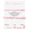 Tableau des variations pour Rose Quartz