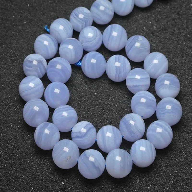 Alternative view of 4-12mm Blue Lace Agate Beads Wholesale