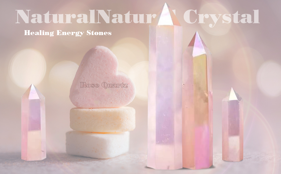 Angel Aura Rose Quartz Tower 2