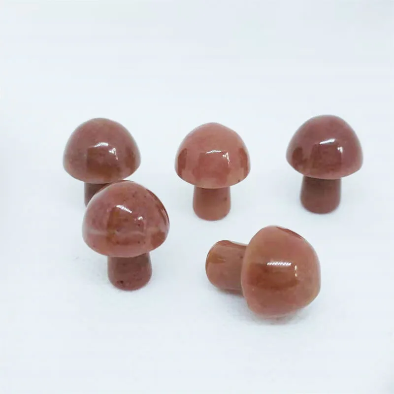 Green Aventurine Crystal Mushroom Stones - Image 2