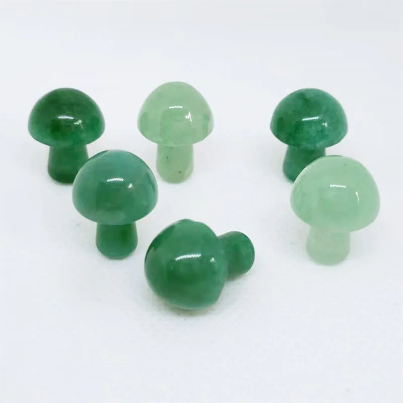 Green Aventurine Crystal Mushroom Stones - Image 6