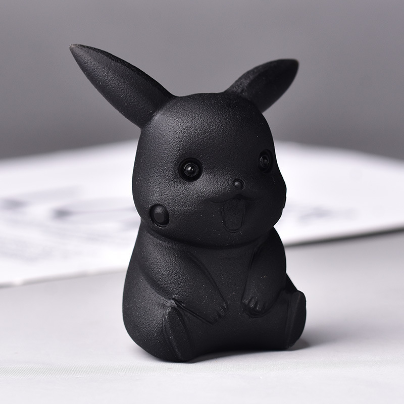 Obsidian Pikachu Carving