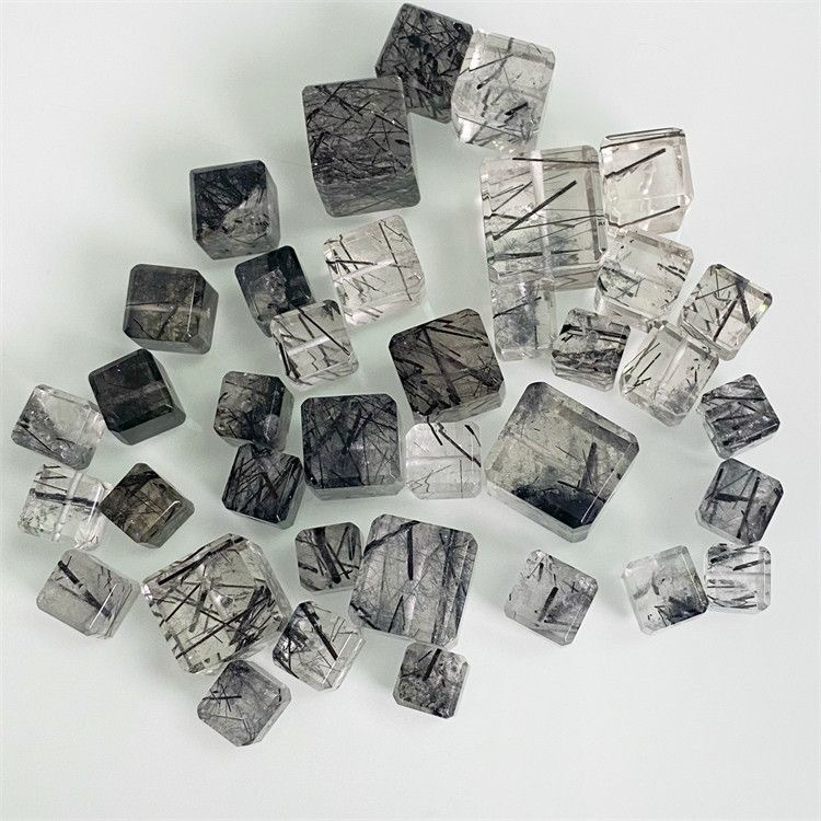 Black Tourmaline Quartz Cube