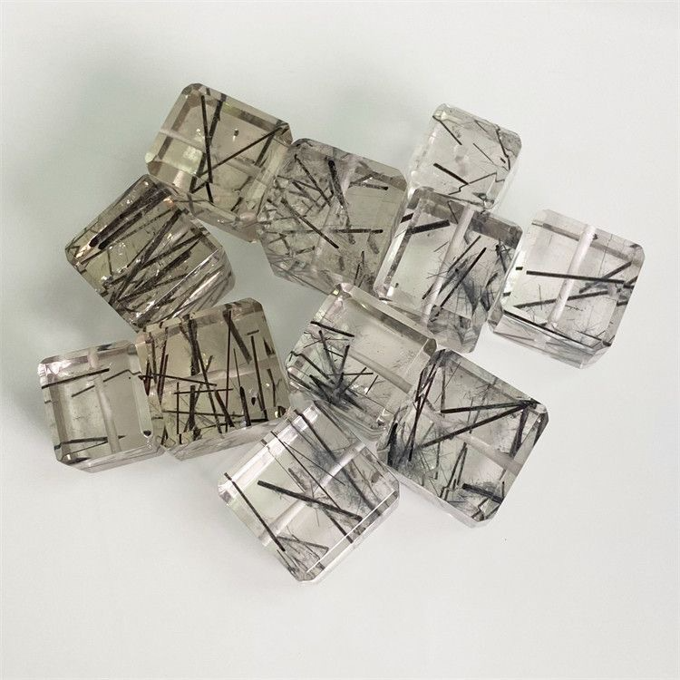 Black Tourmaline Quartz Cube - Afbeelding 4