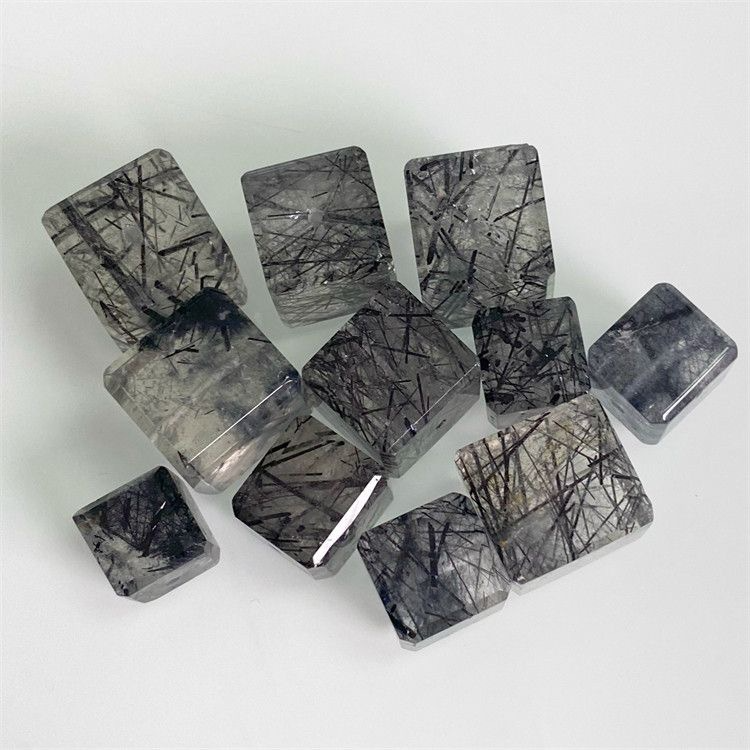Black Tourmaline Quartz Cube - Afbeelding 3