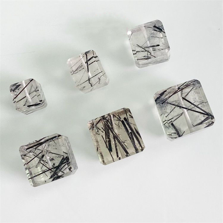 Black Tourmaline Quartz Cube - Afbeelding 6