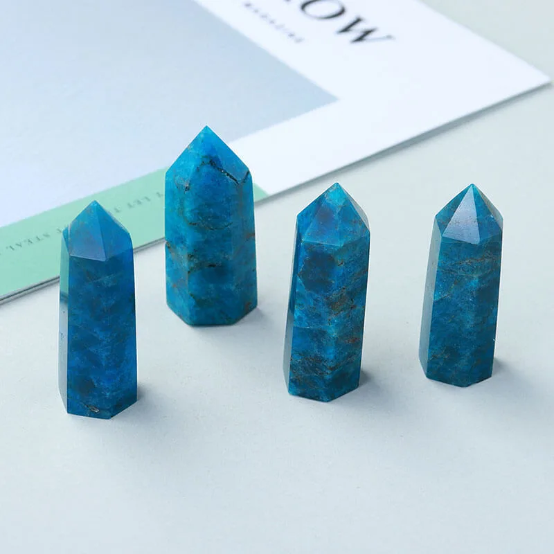 Natural Blue Apatite Raw Stone - obrazek 3
