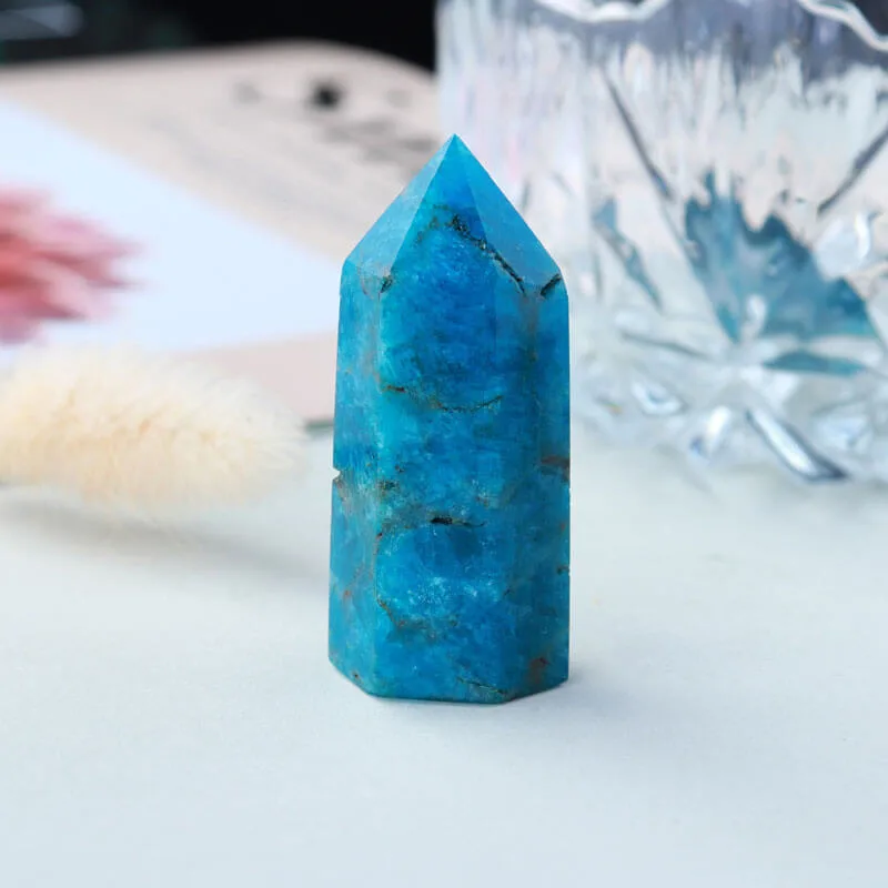 Natural Blue Apatite Raw Stone - obrazek 2