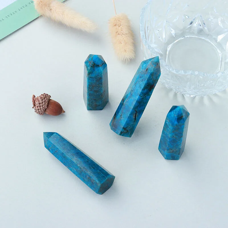 Natural Blue Apatite Raw Stone - obrazek 5